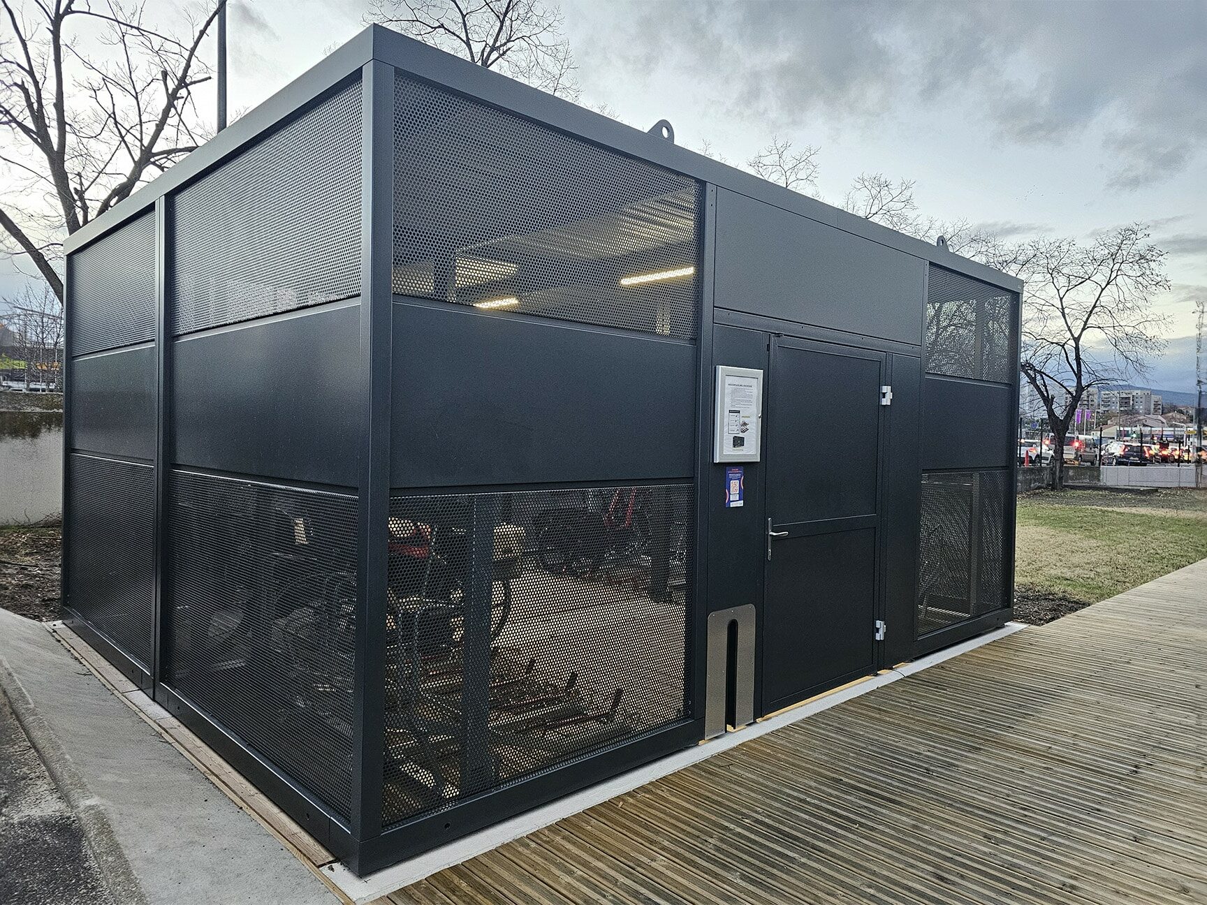 Abriplus - Nomad secure self-supporting bicycle shelter - SMTC (63) Clermont Ferrand