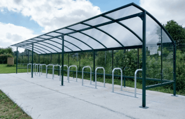 Ogec Lycée Privé Jean XXIII (76) Yvetot - Abri vélos Grand Lieu NC 12 x 2.5 + 3 Bornes U 4U reliées - 174302