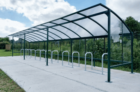Ogec Lycée Privé Jean XXIII (76) Yvetot - Abri vélos Grand Lieu NC 12 x 2.5 + 3 Bornes U 4U reliées - 174302