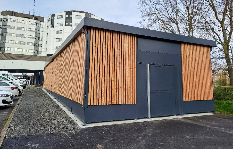 Abriplus - Parc à vélos sécurisé - centre hospitalier de Valenciennes (59)