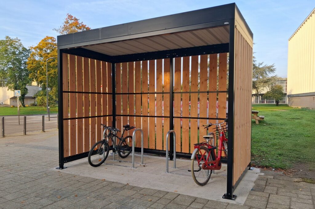 Abriplus - Abri Mosaïc ouvert - Parc vélo libre accès