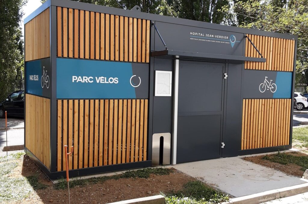 Abriplus - parc à vélos sécurisés - APHP Hopital Jean Verdier (93) Bondy