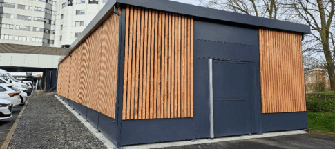 Abriplus - Parc à vélos sécurisé - Abri Modul'Ere - centre hospitalier de Valenciennes (59)