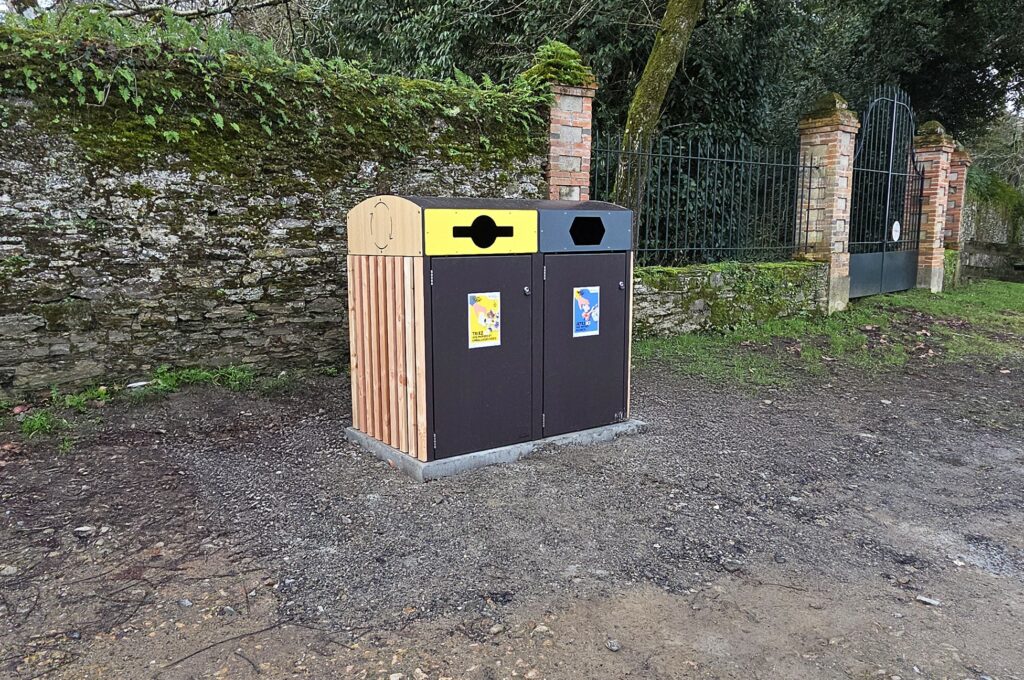 Abris plus - Abri bac multiflux - Abri poubelle bi-flux