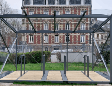 Abriplus - Parc à vélos ouvert - Abri Airlift - Gendarmerie Nationale Rouen (76)