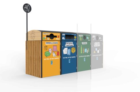 multiflux-abri bac tri selectif hors domicile - citeo- abri plus