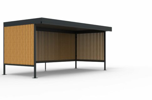 Abri Plus - 3D abri vélos Beaulieu BOIS