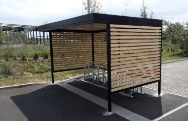Abriplus - abri vélos en bois - ZAC les Portes de Sénart (77)