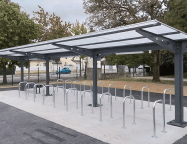 Abriplus - Abris vélos Vernon - Borne U - Collège de Saint-Nazaire (44)