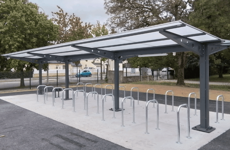 Abriplus - Abris vélos Vernon - Borne U - Collège de Saint-Nazaire (44)