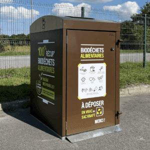 Abriplus - Biodflux - Abri bac pour tri des biodéchets