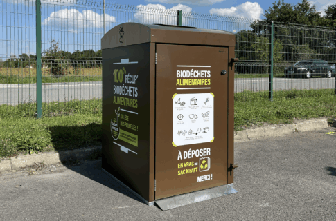 Abriplus - Biodflux - Abri bac pour tri des biodéchets