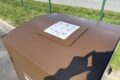 Biodlfux organic waste bin shelter - Close hatch