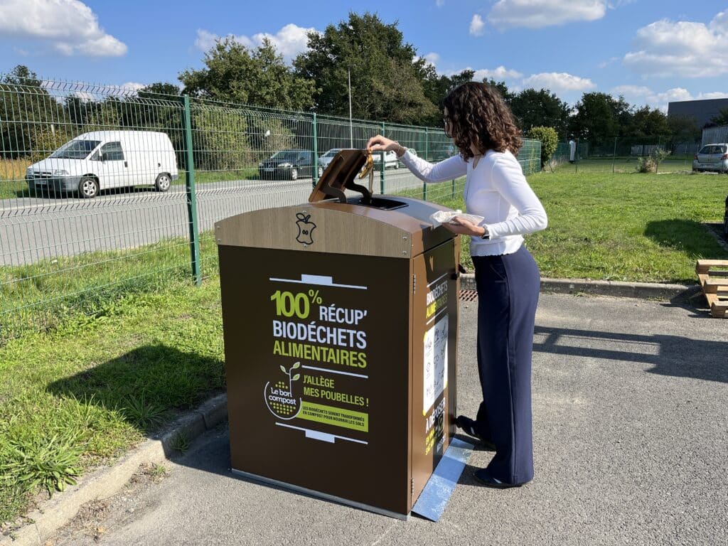 Abri bac biodéchets Biodflux - Utilisation