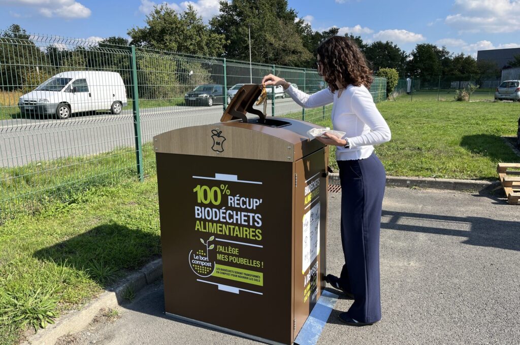 Abri bac biodéchets Biodflux - Utilisation