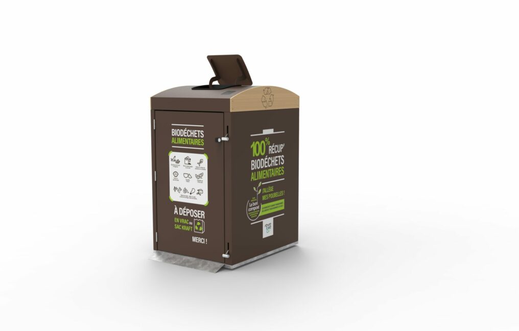 Organic waste bin shelter 3D