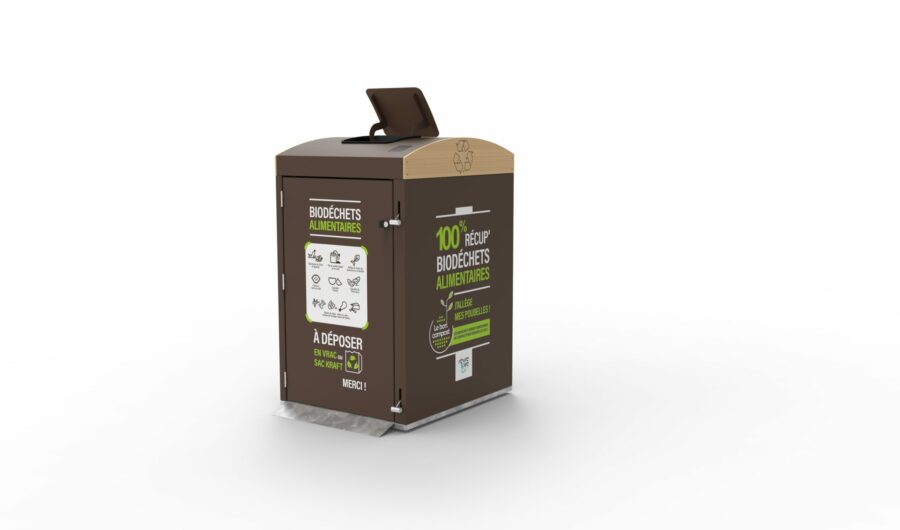Organic waste bin shelter 3D