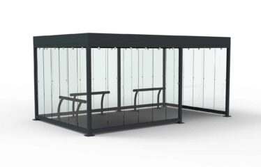 Abriplus - Abri fumeurs Mosaïc vitré