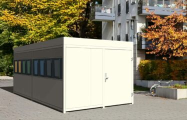 Mosaic Trappe - local poubelle de tri selectif securise