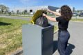 Abri déchets pour tri sélectif des poubelles
