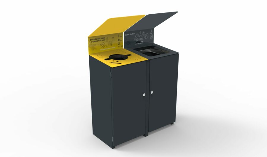 Corbeille extérieure Corbeflux 3D