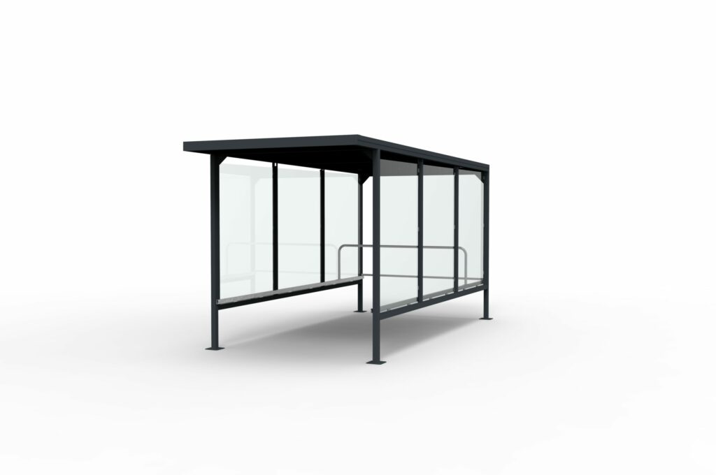 Abri chariots Labège verre