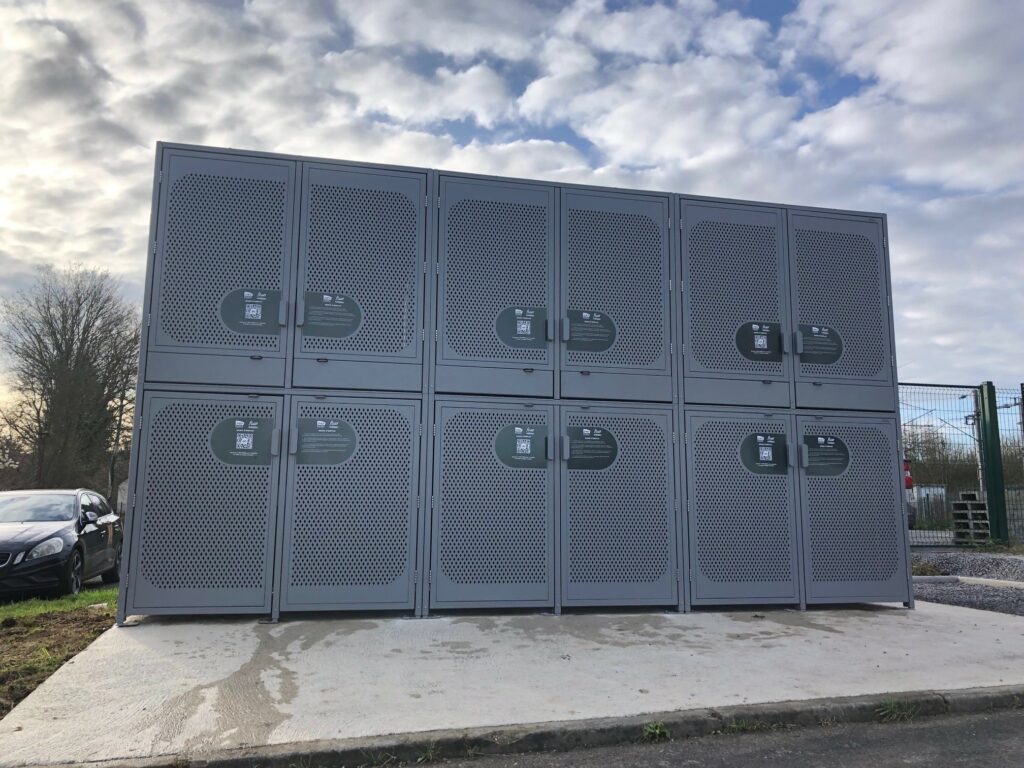 Consigne vélo Vel'Box double étges gare Poix Terron