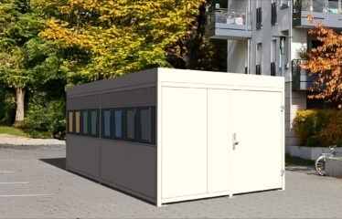 Abri poubelles Mosaïc à trappes