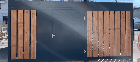 Abris déchets Mosaïc bois
