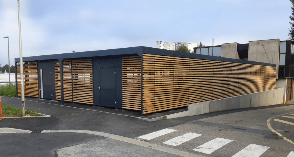 Abri vélos fermé Square + bois