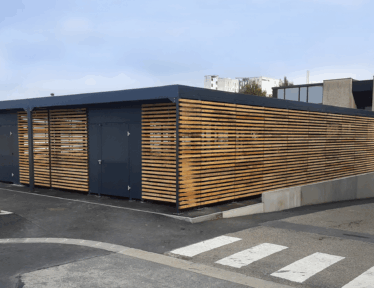 Abri vélos fermé Square + bois