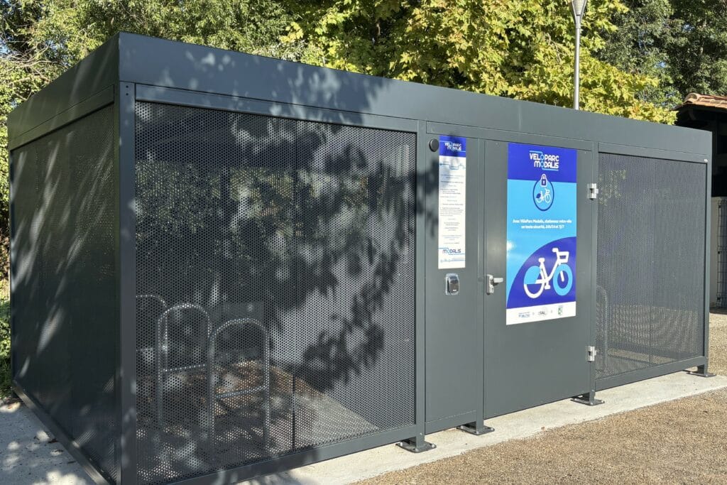 Abri vélos fermé Mosaïc tôle noir