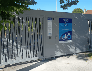Abris vélos Mosaïc fermé tôle zebra
